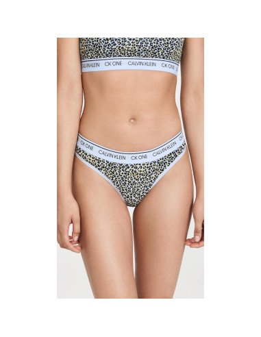 Tanga de Algodón Modal Calvin Klein CK One X-Pequeño Cheetah