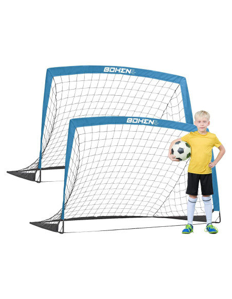 Gol de Fútbol Portátil BOHEN 1.52x0.91m con Bolsa de Transporte