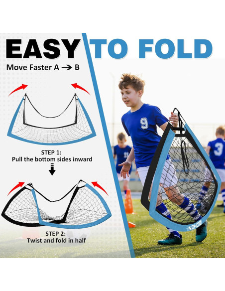 Gol de Fútbol Portátil BOHEN 1.52x0.91m con Bolsa de Transporte