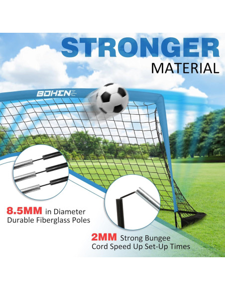 Gol de Fútbol Portátil BOHEN 1.52x0.91m con Bolsa de Transporte