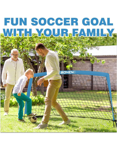 Gol de Fútbol Portátil BOHEN 1.52x0.91m con Bolsa de Transporte