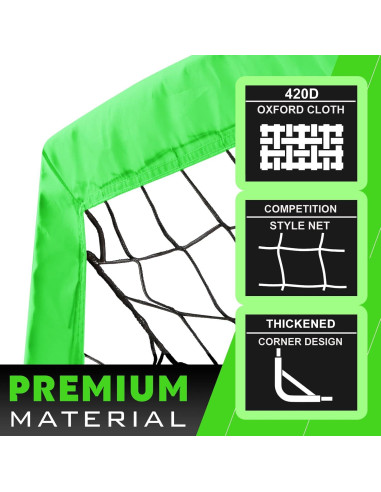 Portería de Fútbol RUNBOW 183x122 cm Plegable con Bolsa