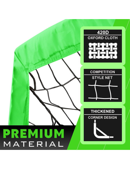 Portería de Fútbol RUNBOW 183x122 cm Plegable con Bolsa