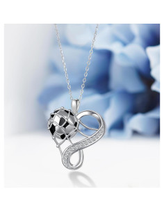 Collar Deportivo de Fútbol en Plata Esterlina 925 para Mujeres 2