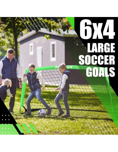 Portería de Fútbol RUNBOW 183x122 cm Plegable con Bolsa