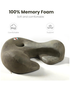 Cojín de Meditación Ergonómico UTJZIB - Espuma de Memoria Verde 2