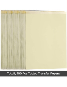 Papel de Transferencia para Tatuajes Cridoz 100 Hojas Azul 2