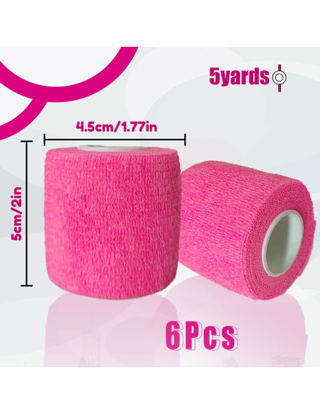 200 Fundas de Tatuaje Anghie + 6 Cintas de Agarre Rosa