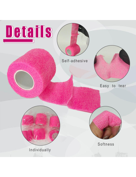 200 Fundas de Tatuaje Anghie + 6 Cintas de Agarre Rosa