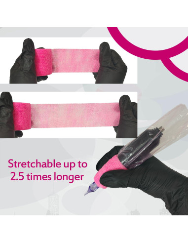 200 Fundas de Tatuaje Anghie + 6 Cintas de Agarre Rosa