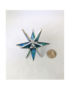 Adorno de Vidrio Templado Estrella Morava Hecho a Mano 7.62cm 2