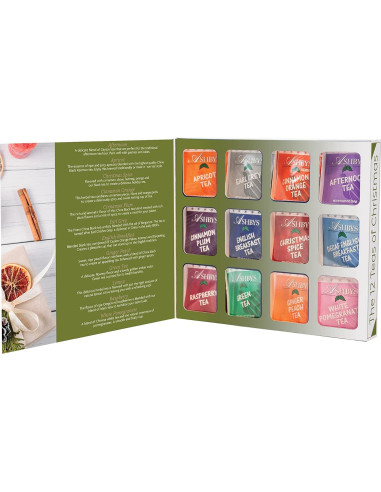 Set de Regalo Gourmet 12 Tés Navideños - 36 Bolsas