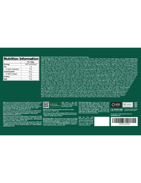 Set de Regalo de Té VAHDAM Navidad 2025 - 9 Bolsitas Premium