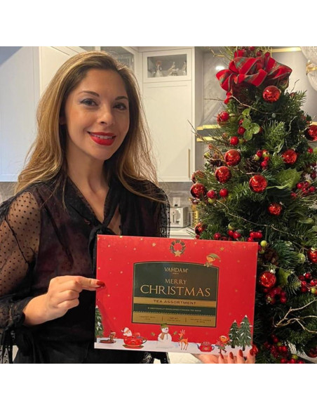 Set de Regalo de Té VAHDAM Navidad 2025 - 9 Bolsitas Premium