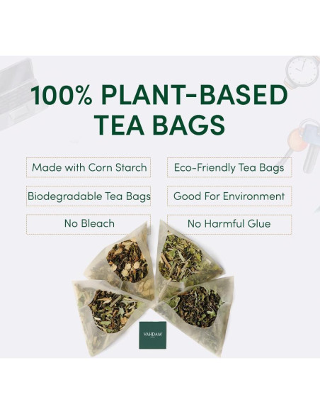 Set de Regalo de Té VAHDAM Navidad 2025 - 9 Bolsitas Premium