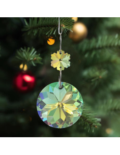 12 Adornos de Cristal de Navidad GuassLee Coloridos 3 cm 2