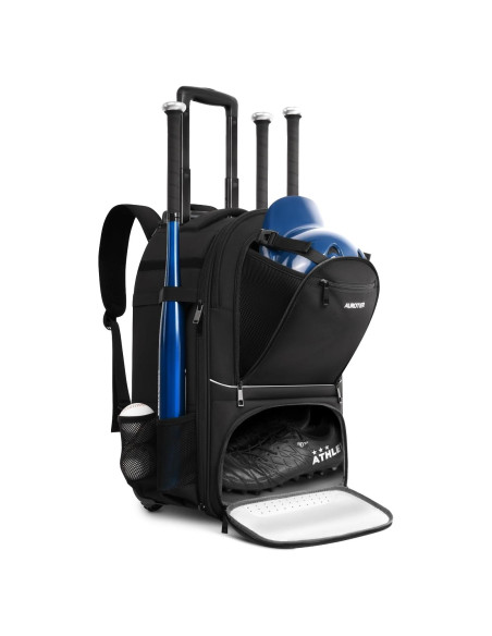 Mochila de béisbol rodante AUROTIER Au603200blk 56L