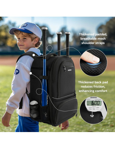 Mochila de béisbol rodante AUROTIER Au603200blk 56L