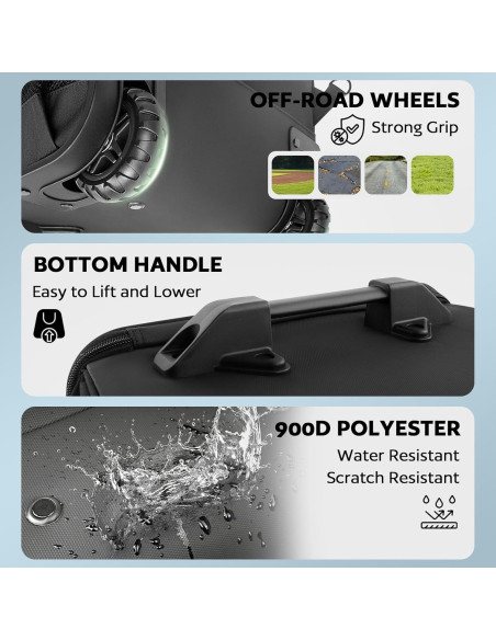 Mochila de béisbol rodante AUROTIER Au603200blk 56L