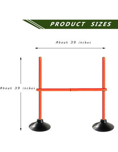 Postes de Agilidad Ajustables TNZMART - Entrenamiento Velocidad
