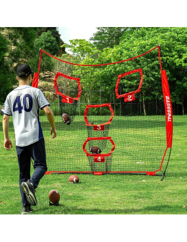 Red de Fútbol BaseGoal 2.44m con 4 Bolsillos de Precisión