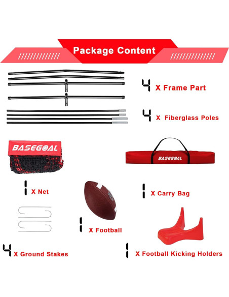 Red de Fútbol BaseGoal 2.44m con 4 Bolsillos de Precisión