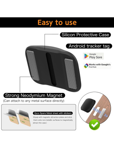 Rastreador GPS Magnético Impermeable JNLIK para Vehículos