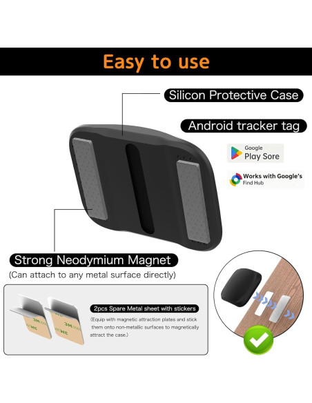 Rastreador GPS Magnético Impermeable JNLIK para Vehículos