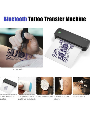 Impresora de Tatuajes BIOMASER Inalámbrica Bluetooth 1,23 kg