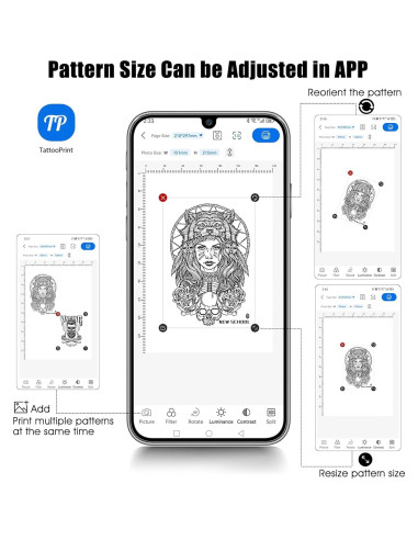 Impresora de Tatuajes BIOMASER Inalámbrica Bluetooth 1,23 kg