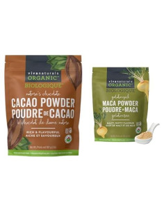 Paquete de Cacao y Maca Orgánicos Viva Naturals - 907g Cacao + 453g Maca
