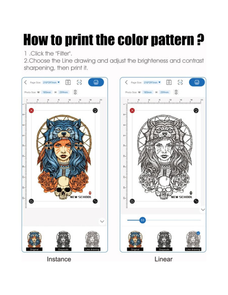 Impresora de Tatuajes BIOMASER Inalámbrica Bluetooth 1,23 kg
