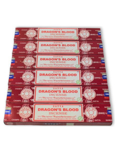 Incienso Sangre de Dragón Satya - 6 Paquetes de 15g Hechos a Mano