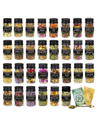 Kit de Brujería Ainswei 30 Hierbas y Flores Secas 1.02kg