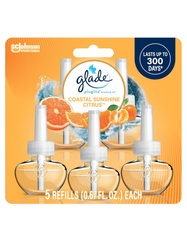 Recargas Ambientador Glade PlugIns Cítricos 99.84 ml - 5 Unidades
