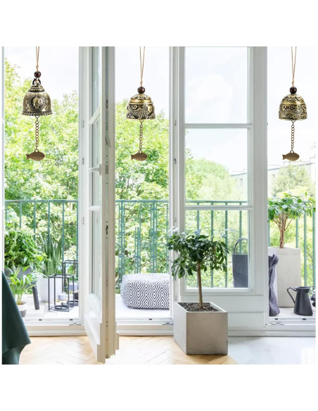 Campanas de Viento Peohud 6 Piezas Dragón Chino Vintage