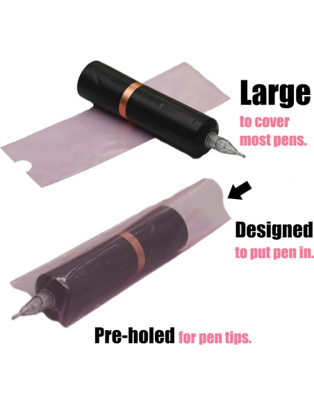 Cinta de Tatuaje MIUXIA 200 Piezas Rosa y 4 Cintas de Agarre