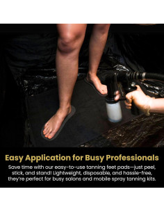 60 Pares Almohadillas Desechables para Bronceado en Spray - STICKONFEET 2