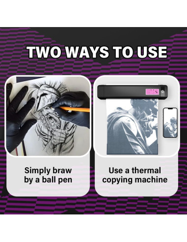 Papel de Transferencia para Tatuajes OZER A4 x 50 Hojas