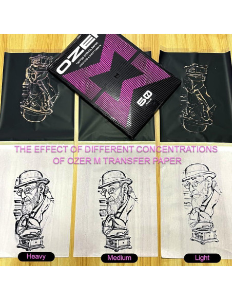 Papel de Transferencia para Tatuajes OZER A4 x 50 Hojas