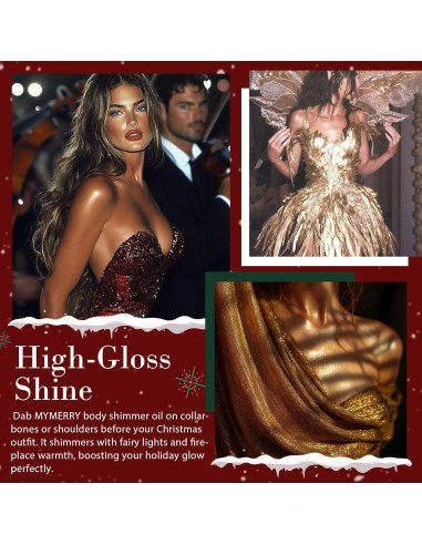 Aceite Brillante para el Cuerpo MYMERRY 50ml Bronceador Hidratante