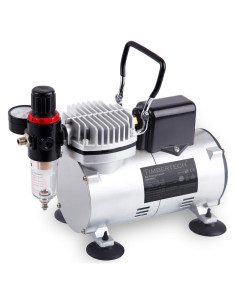Compresor de Aerógrafo Timbertech ABPST07 1/6HP Silencioso