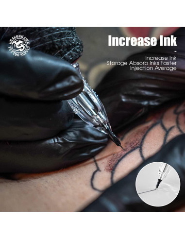 Cartuchos Agujas Dragonhawk Extreme 50Pcs Mixtos 1003RL 1005RL