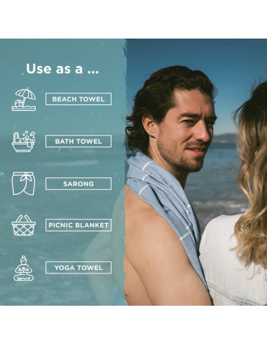 Toalla de Playa Cape Comforts Rayas Amarillo Pálido 170x94 cm