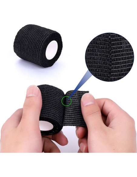 Venda Autoadhesiva para Tatuajes Jconly 24PCS 5m Negra