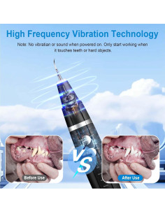 Limpiador Ultrasónico de Dientes para Perros Ni-SHEN 5 Modos LED 2