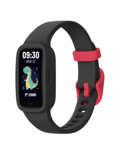 Reloj Fitness Infantil BIGGERFIVE KR05 Negro, Pantalla AMOLED