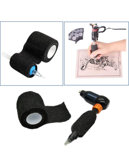 Venda Autoadhesiva para Tatuajes Jconly 24PCS 5m Negra