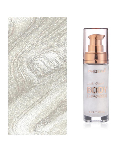 Aceite Brillante Corporal Lezero 30ml Diamante Platino Hidratante