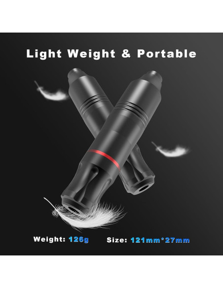 Kit de Tatuaje Rotativa Peslief con 10 Agujas y Tintas